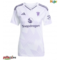 Camiseta Manchester United Diogo Dalot #2 Visitante Equipación para mujer 2025-26 manga corta
